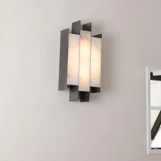 Alabaster Kamila Rectangle Wall Lamp