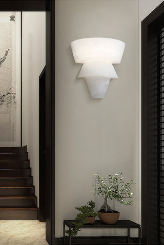 Alabaster Laboratory Cone Wall Light