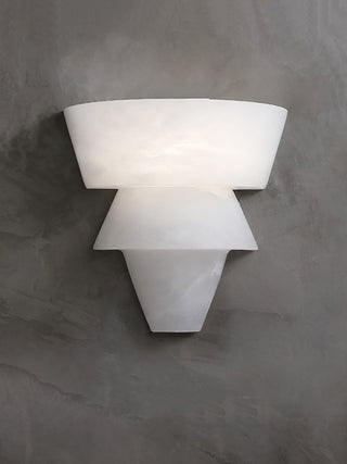 Alabaster Laboratory Cone Wall Light