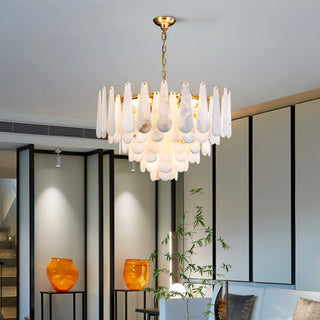 Alabaster Leon Drop Shape Chandelier