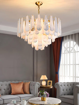 Alabaster Leon Drop Shape Chandelier