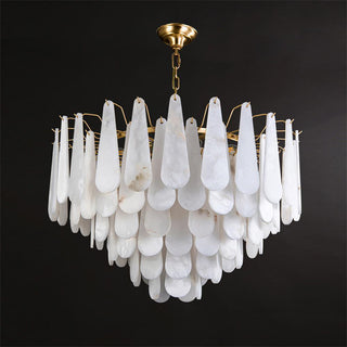 Alabaster Leon Drop Shape Chandelier