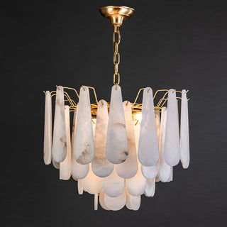 Alabaster Leon Drop Shape Chandelier