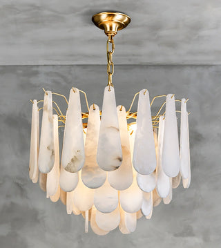 Alabaster Leon Drop Shape Chandelier