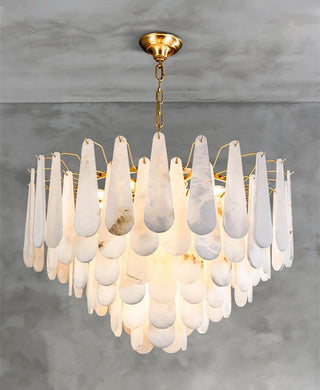 Alabaster Leon Drop Shape Chandelier