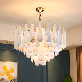 Alabaster Leon Drop Shape Chandelier