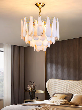 Alabaster Leon Drop Shape Chandelier