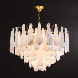 Alabaster Leon Drop Shape Chandelier