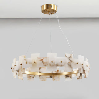 Alabaster Luxury Halo Chandelier