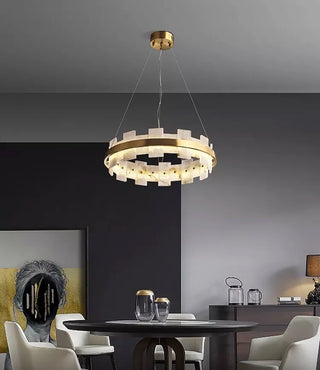 Alabaster Luxury Halo Chandelier