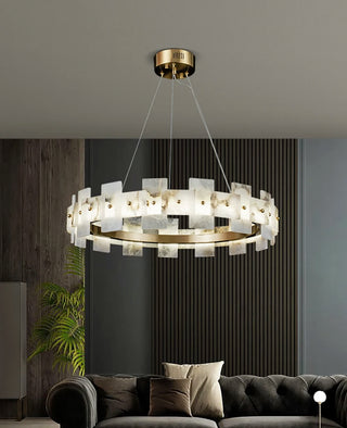 Alabaster Luxury Halo Chandelier