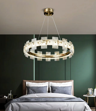 Alabaster Luxury Halo Chandelier