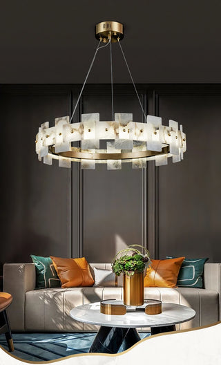 Alabaster Luxury Halo Chandelier