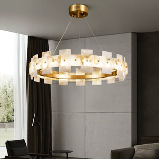 Alabaster Luxury Halo Chandelier