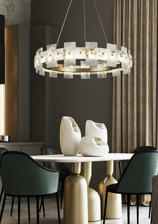 Alabaster Luxury Halo Chandelier