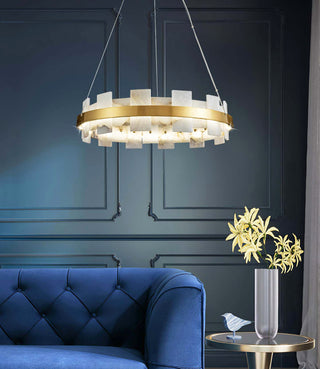 Alabaster Luxury Halo Chandelier