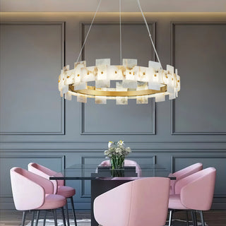 Alabaster Luxury Halo Chandelier