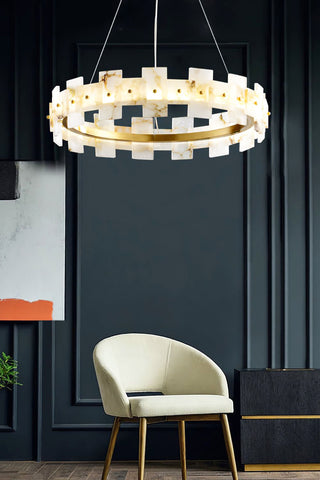 Alabaster Luxury Halo Chandelier