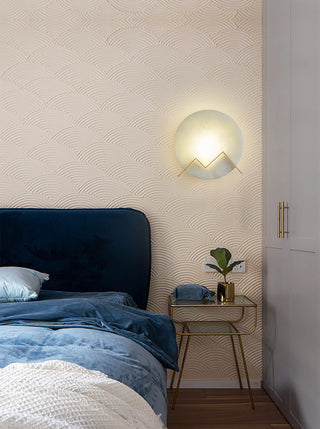 Alabaster M Letter Wall Lamp