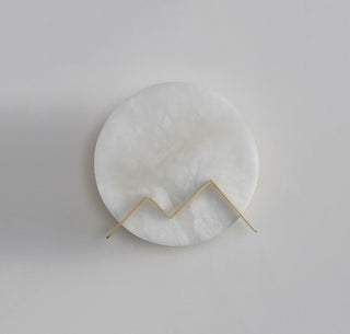 Alabaster M Letter Wall Lamp