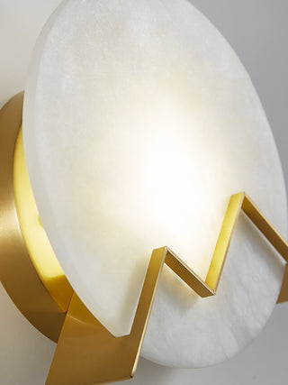 Alabaster M Letter Wall Lamp