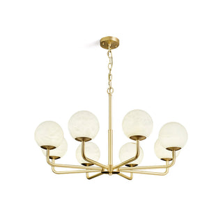 Alabaster Maytoni Erich Brass Chandelier