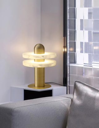 Alabaster Median Table Lamp