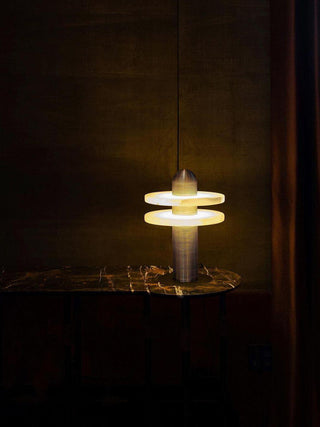 Alabaster Median Table Lamp