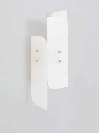 Alabaster Megalith Brass Wall Light