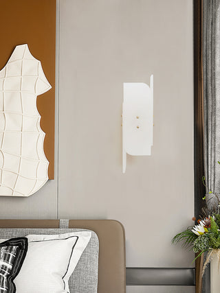 Alabaster Megalith Brass Wall Light