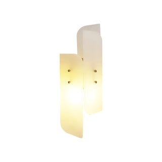 Alabaster Megalith Brass Wall Light