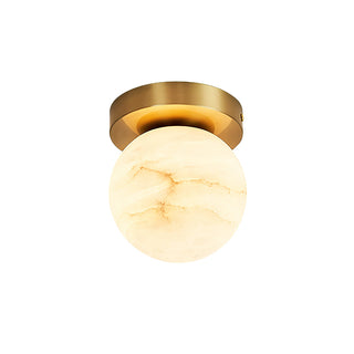 Alabaster Melange Brass Ceiling Light