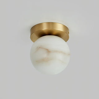 Alabaster Melange Brass Ceiling Light