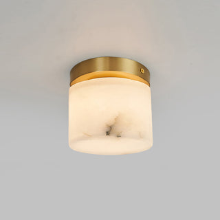 Alabaster Melange Brass Ceiling Light