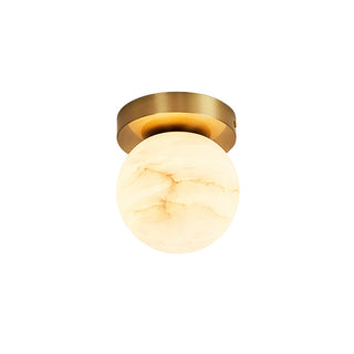 Alabaster Melange Brass Ceiling Light