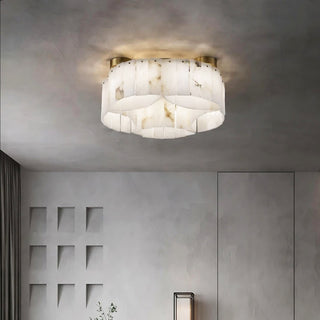 Alabaster Modern Brass Ceiling Lamp