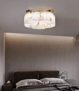 Alabaster Modern Brass Ceiling Lamp