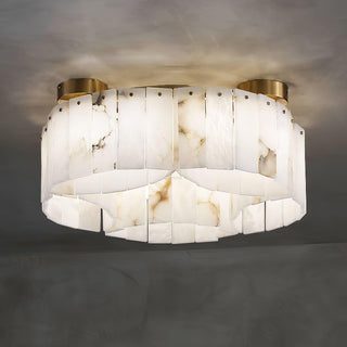 Alabaster Modern Brass Ceiling Lamp