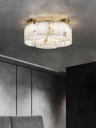 Alabaster Modern Brass Ceiling Lamp