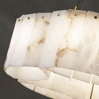 Alabaster Modern Brass Ceiling Lamp