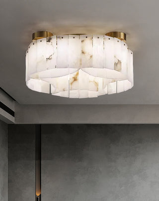 Alabaster Modern Brass Ceiling Lamp