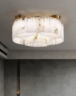 Alabaster Modern Brass Ceiling Lamp