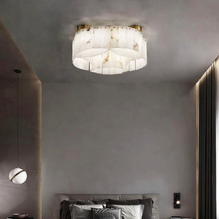 Alabaster Modern Brass Ceiling Lamp