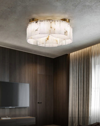 Alabaster Modern Brass Ceiling Lamp