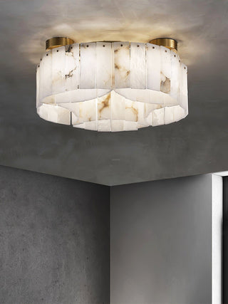 Alabaster Modern Brass Ceiling Lamp