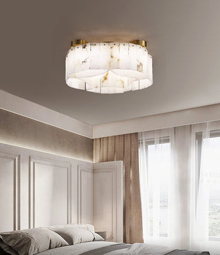 Alabaster Modern Brass Ceiling Lamp