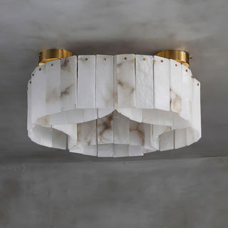 Alabaster Modern Brass Ceiling Lamp