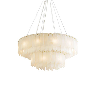 Alabaster Modern Cascade Tiered Chandelier