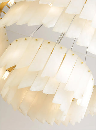 Alabaster Modern Cascade Tiered Chandelier