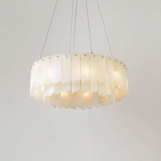 Alabaster Modern Cascade Tiered Chandelier